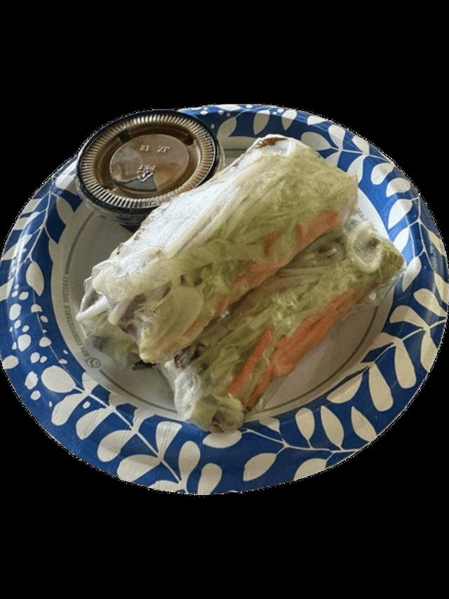 Vegan Ribs Fresh Rolls.