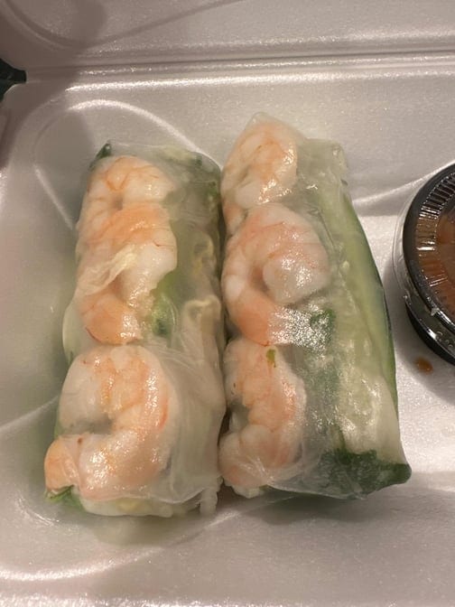 Shrimp Fresh Rolls.